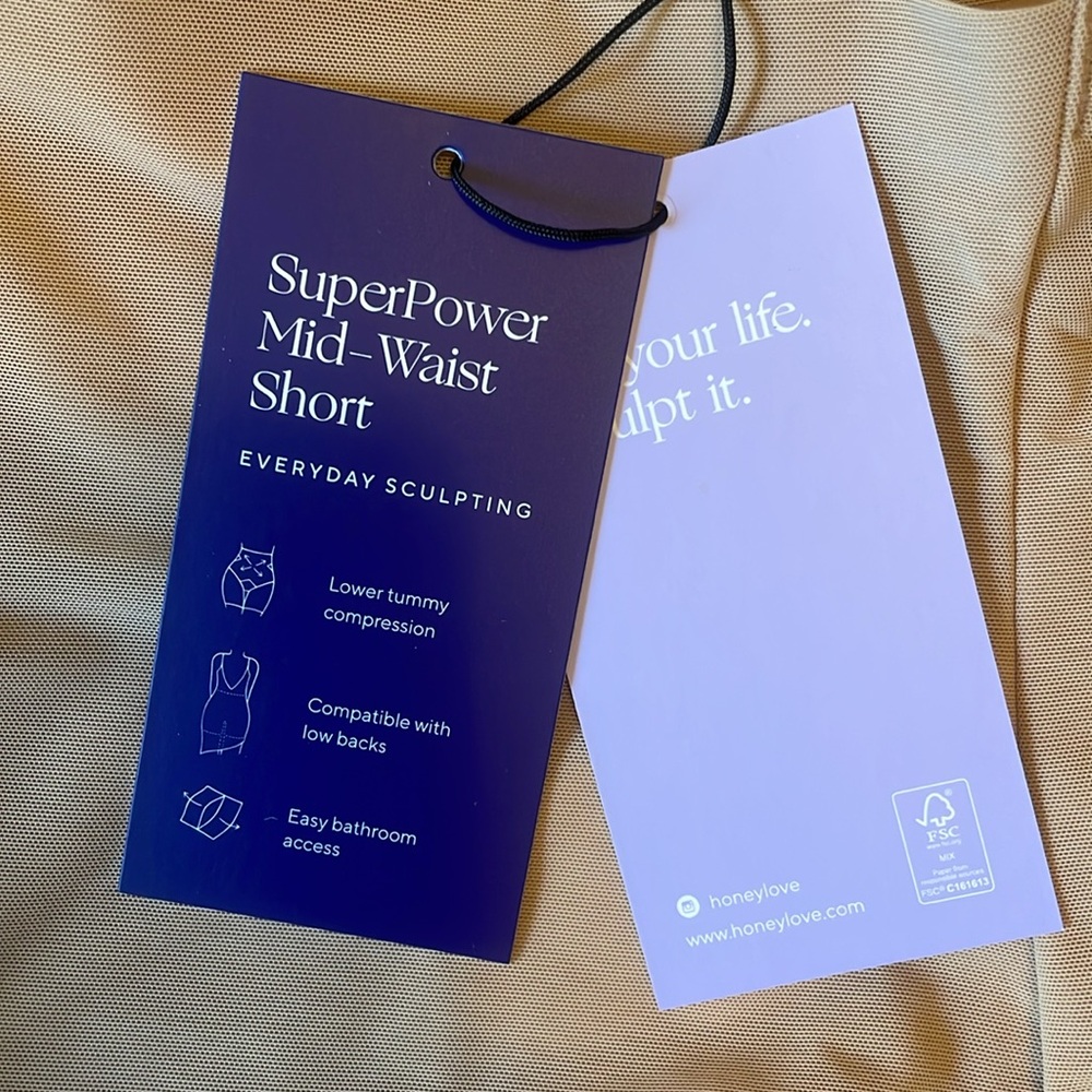 HONEYLOVE superpower mid-waist short